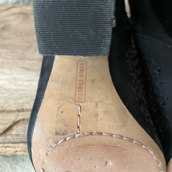 FINAL-Last Call- Vince Camuto Maizy Peep Toe Leather Bootie - Picture 4 of 16